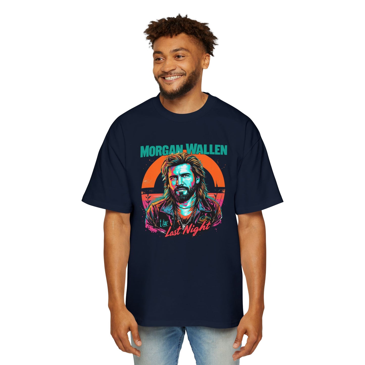 Morgan Wallen 2025 Last Night Oversized Tee for Men - Stylish Graphic Shirt for Music Lovers