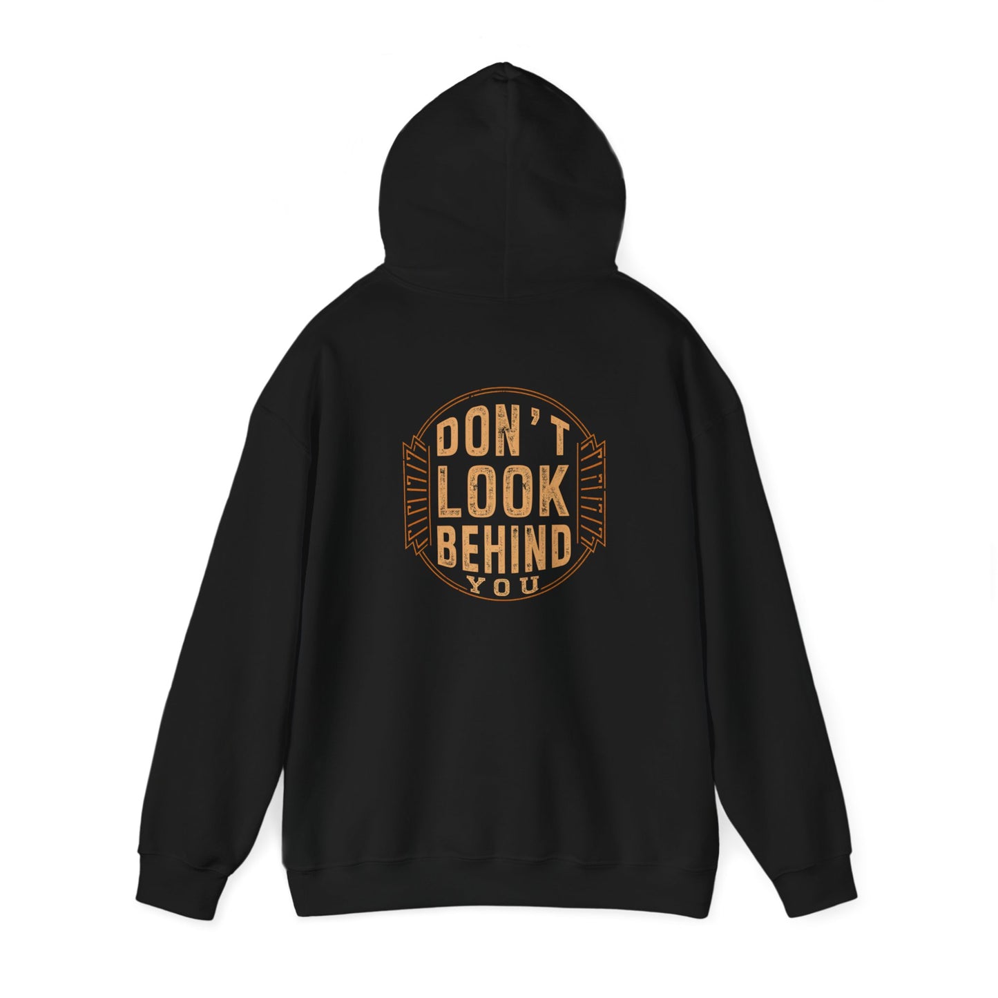 Horror Style Hoodie – Don’t Look Behind You Unisex Heavy Blend™ Sweatshirt for Spooky Vibes