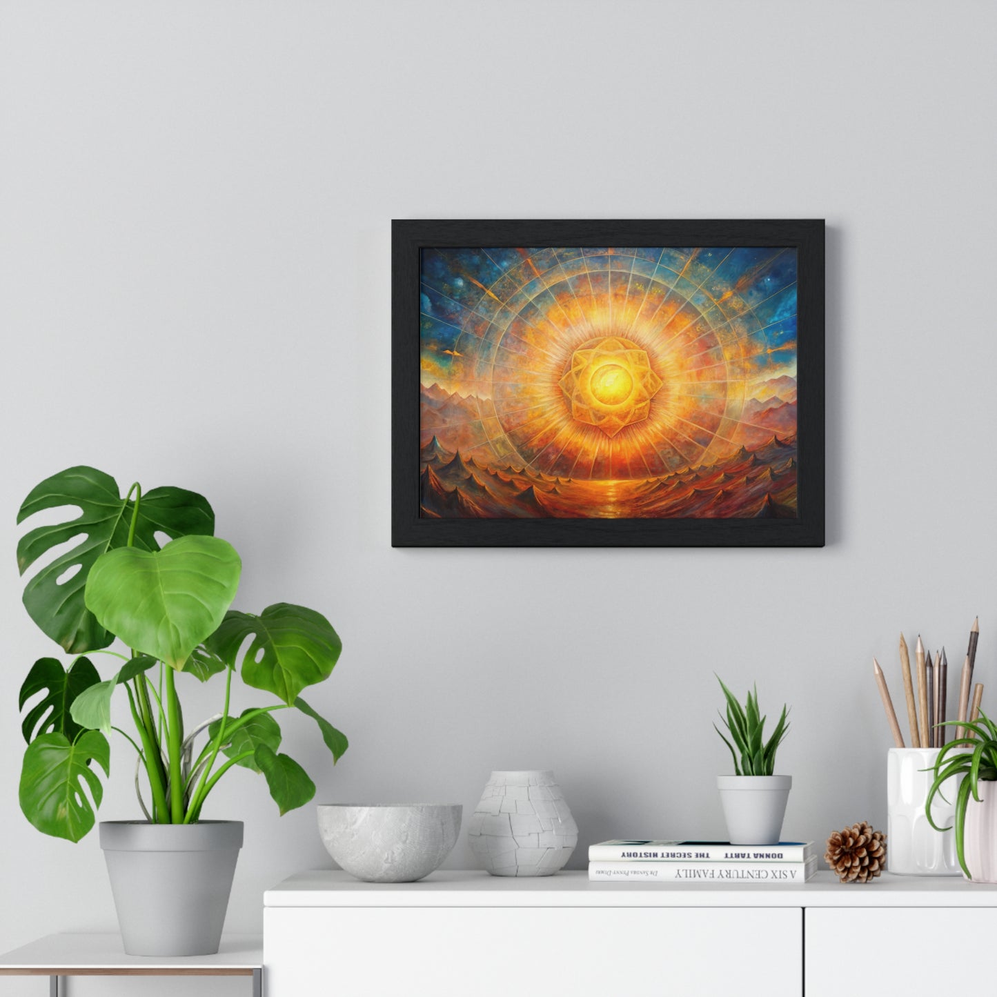 Rising Sun Painting – Vastu Wall Art for Prosperity & Positive Energy