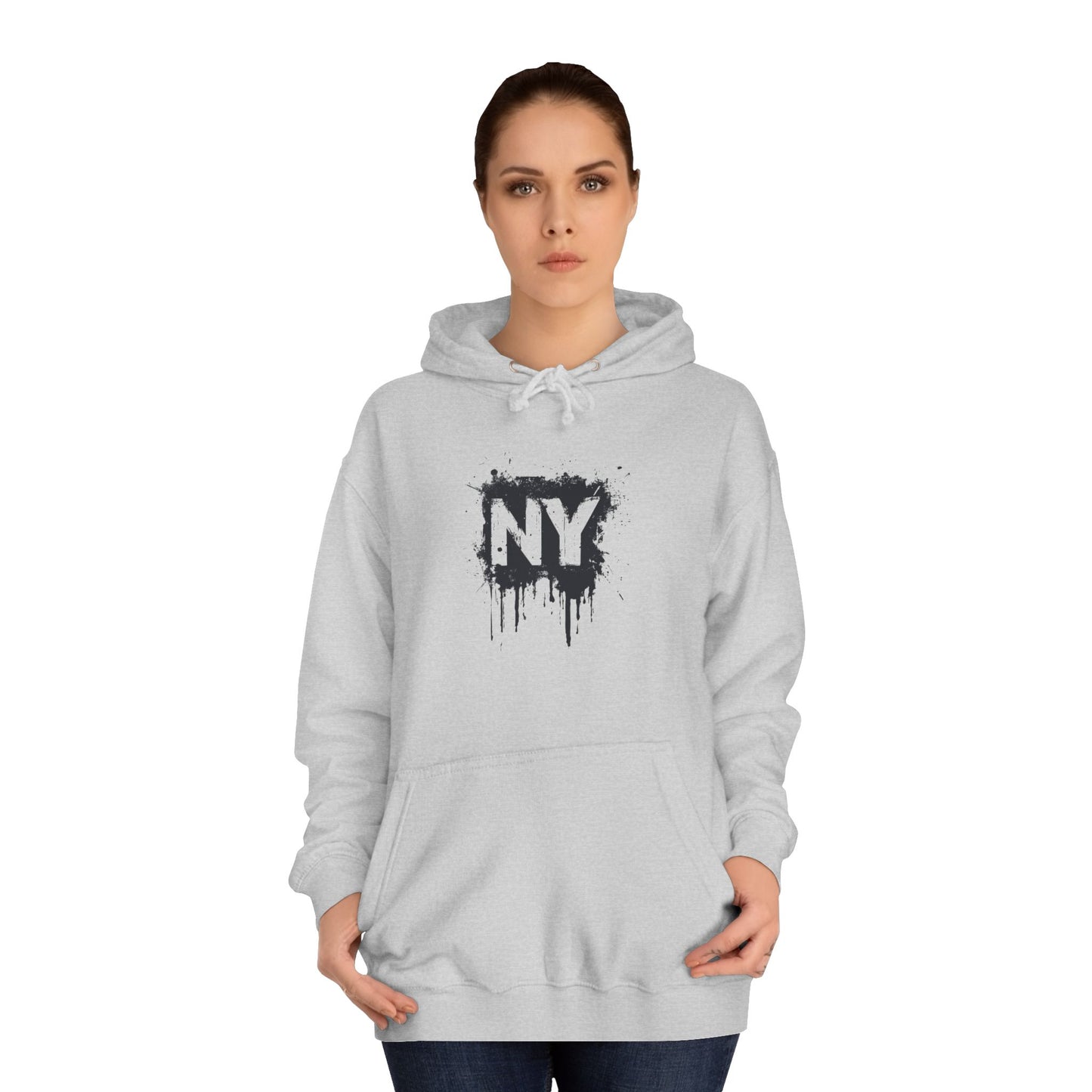 I Love NY TShirt-Inspired Unisex College Hoodie – Cozy & Stylish for Everyday Wear