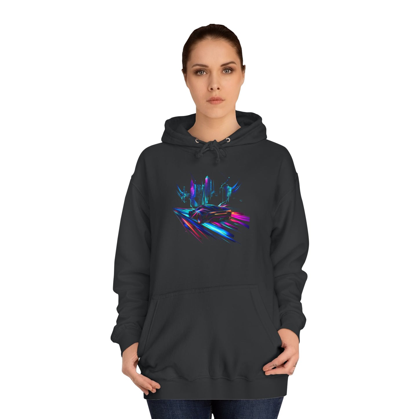 Car Hoodies Collection: Vibrant Graphic Unisex College Hoodie