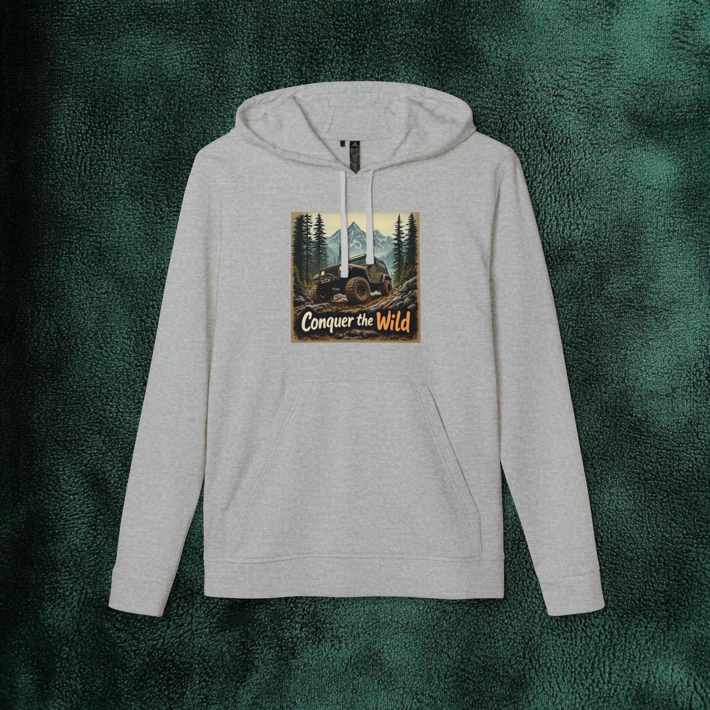 Car Hoodies Collection - Adidas Unisex Fleece Hoodie - Conquer the Wild Design