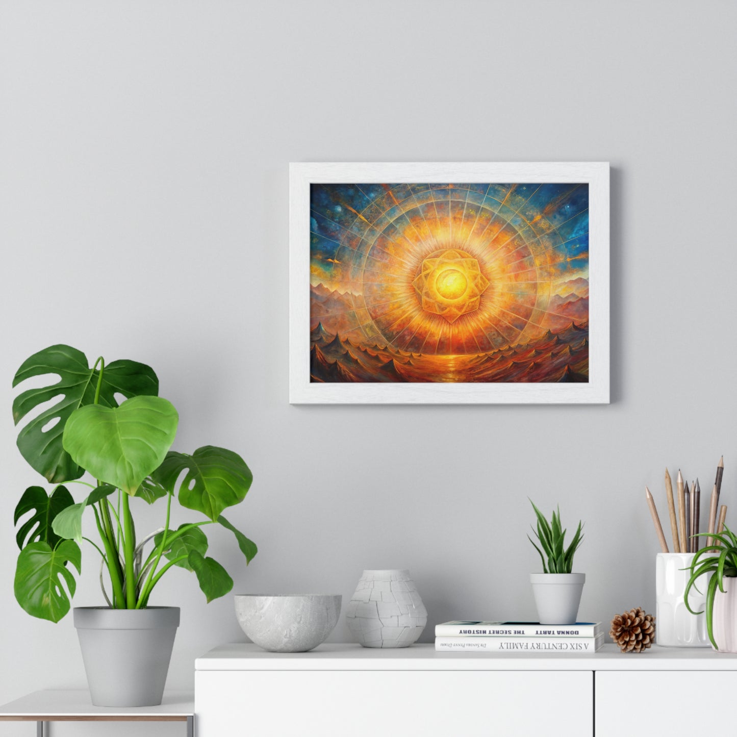 Rising Sun Painting – Vastu Wall Art for Prosperity & Positive Energy