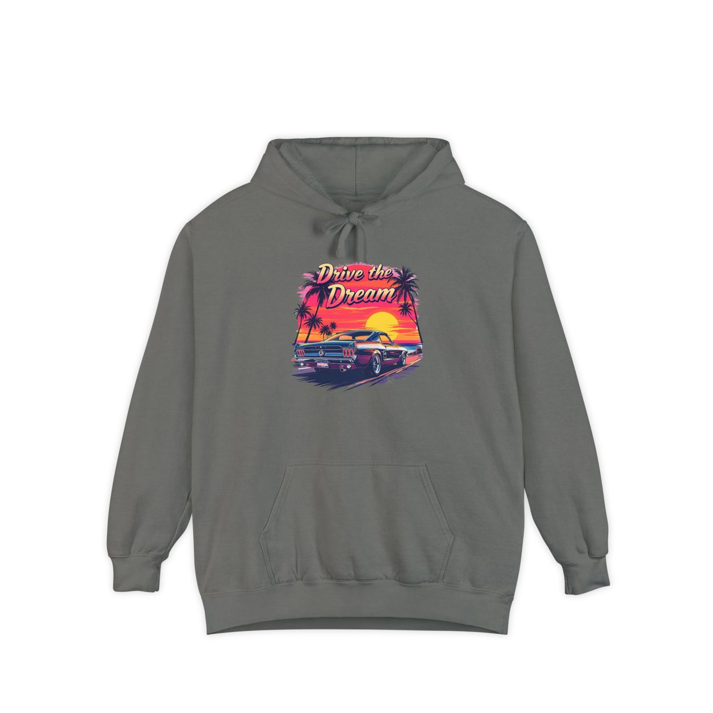 Car Hoodies Collection Retro Beach Vibes Hoodie - 'Drive the Dream' Design