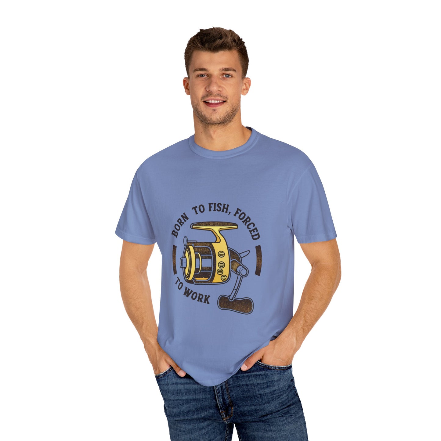 Fishing T Shirts - Born to Fish Unisex Garment-Dyed T-Shirt