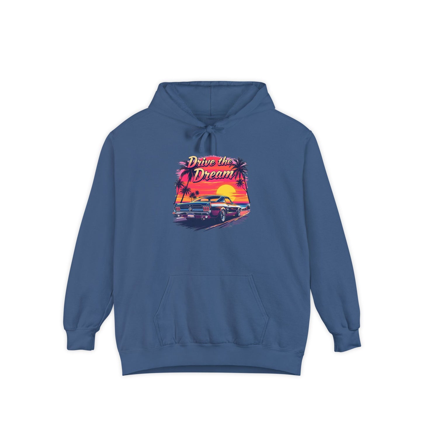 Car Hoodies Collection Retro Beach Vibes Hoodie - 'Drive the Dream' Design