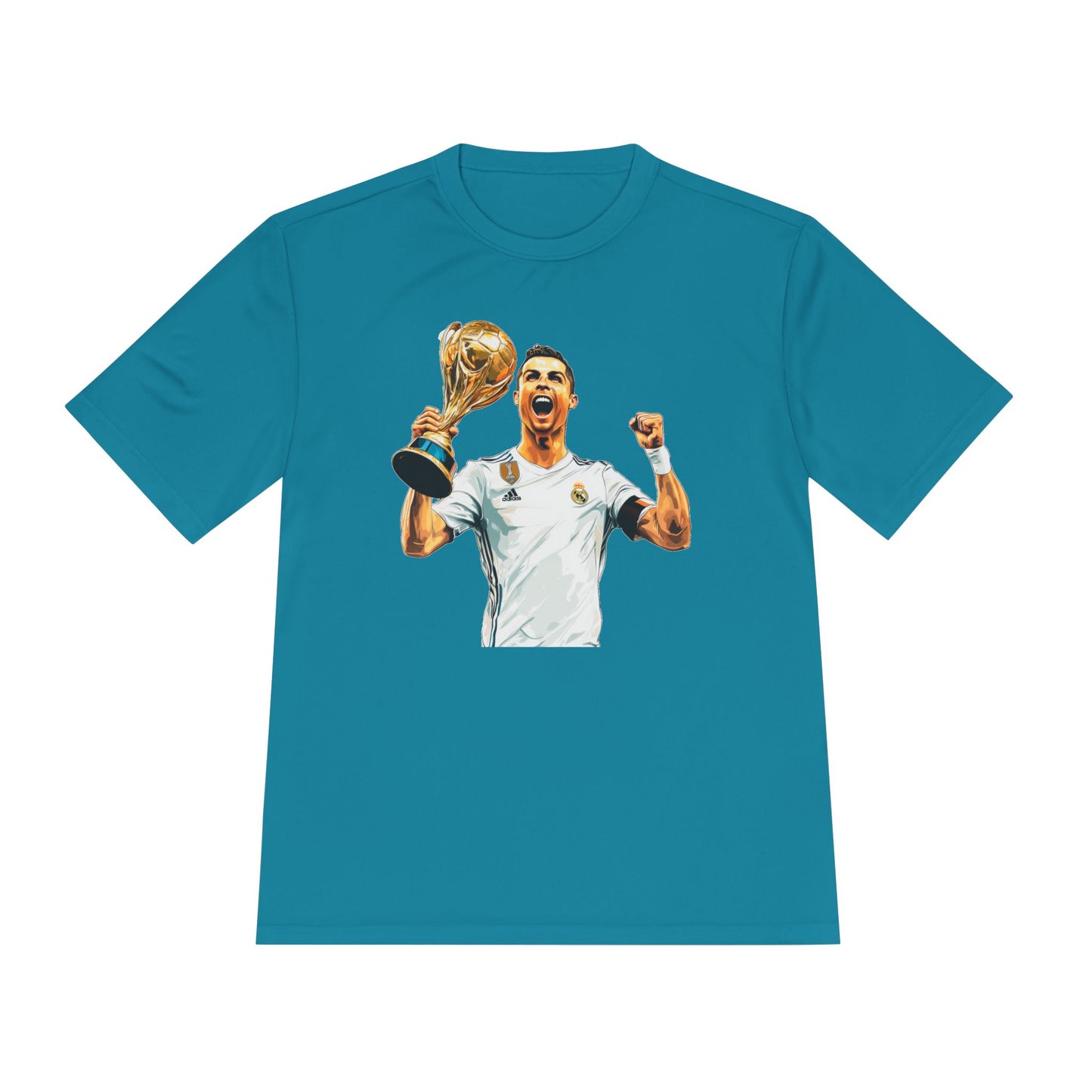 Cristiano Ronaldo Champion's Celebration Unisex Moisture Wicking Tee - Perfect for Sports Fans