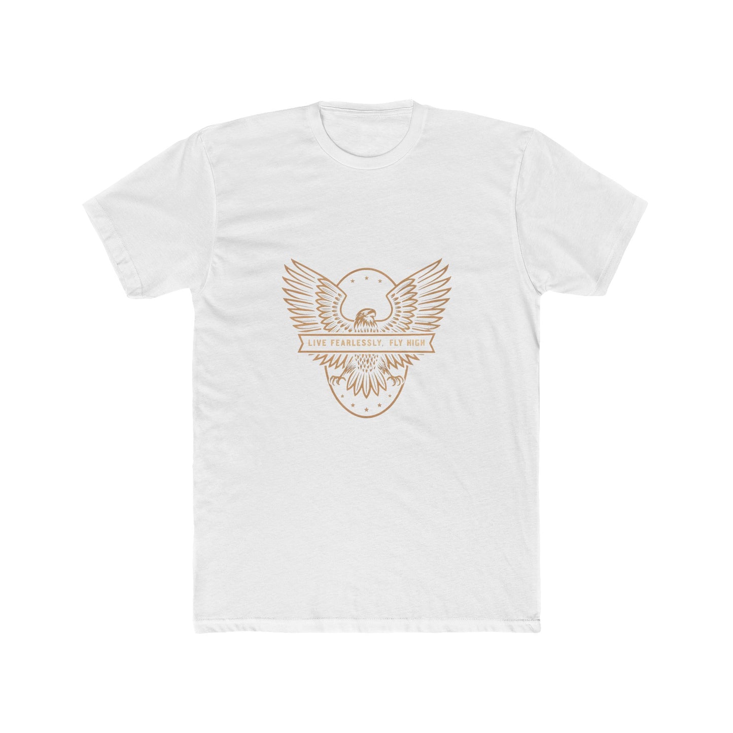 No Fear T Shirt Quotes - Live Fearlessly Fly High Unisex Cotton Crew Tee