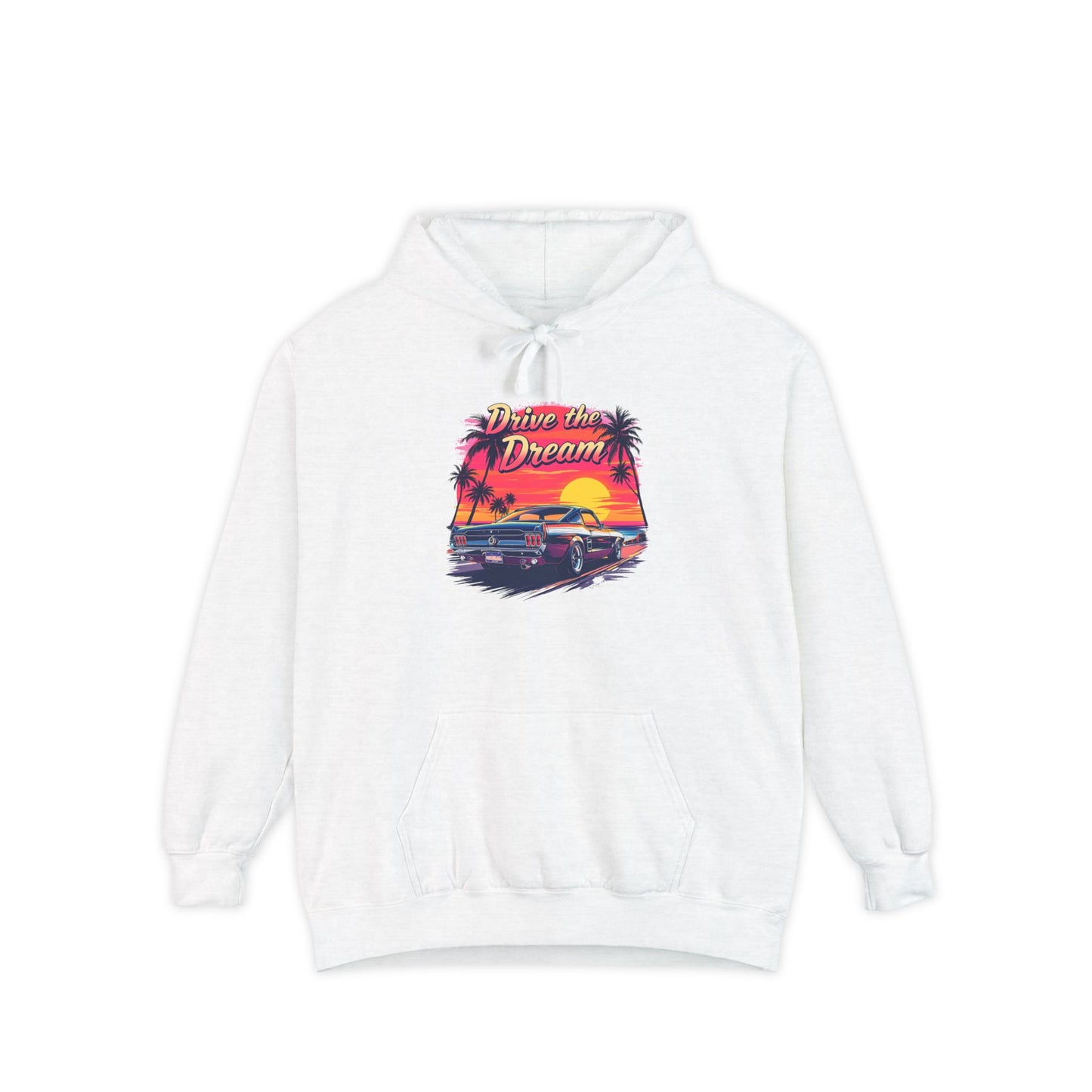 Car Hoodies Collection Retro Beach Vibes Hoodie - 'Drive the Dream' Design