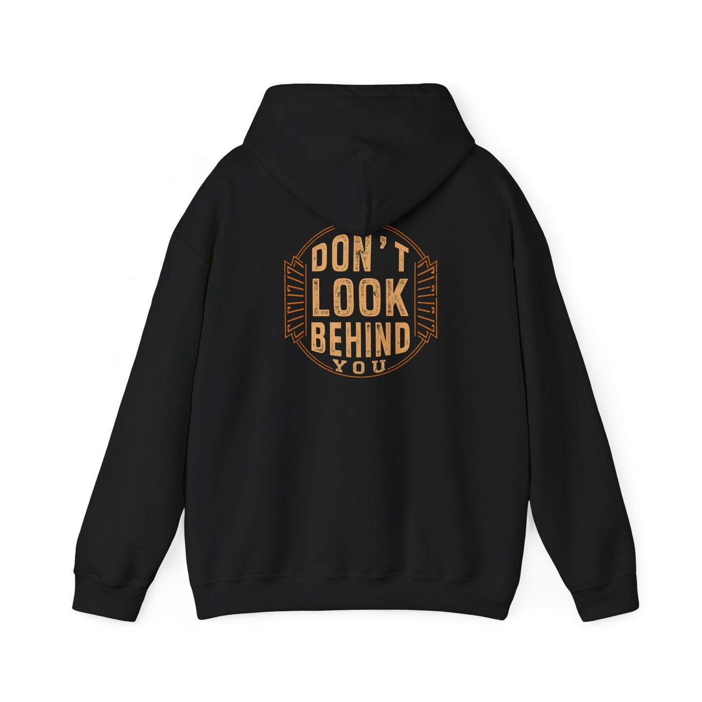 Horror Style Hoodie – Don’t Look Behind You Unisex Heavy Blend™ Sweatshirt for Spooky Vibes