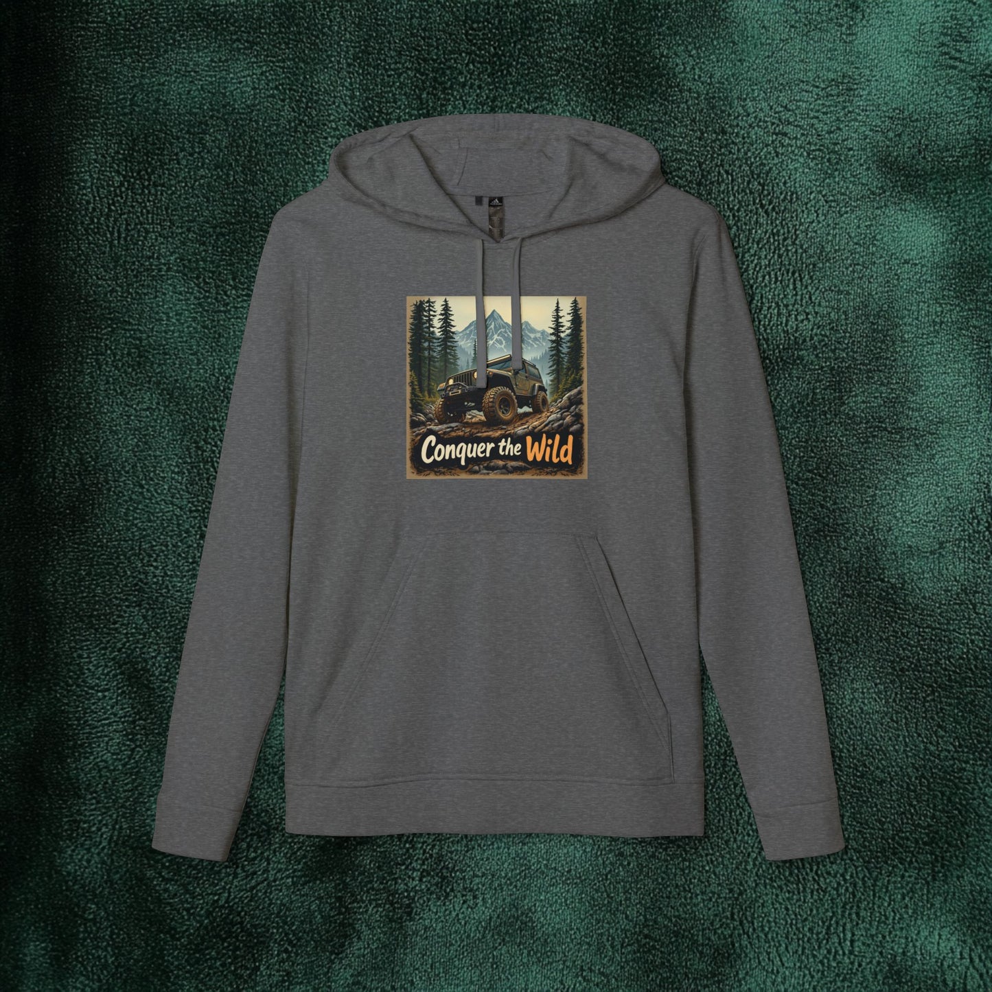 Car Hoodies Collection - Adidas Unisex Fleece Hoodie - Conquer the Wild Design