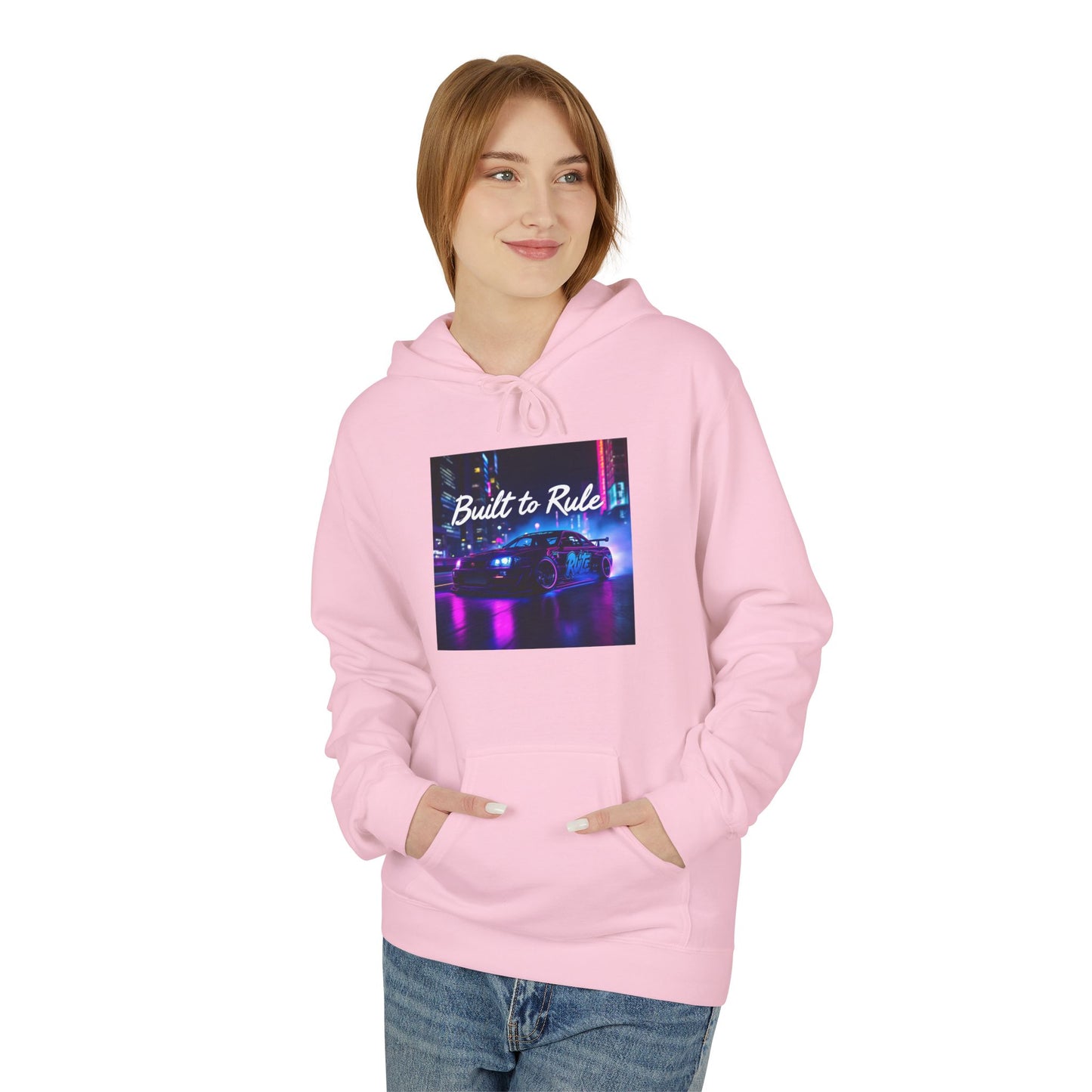 Car Hoodies Collection: Built to Rule Unisex Midweight Fleece Hoodie - Stylish and Comfortable for Everyday Wear