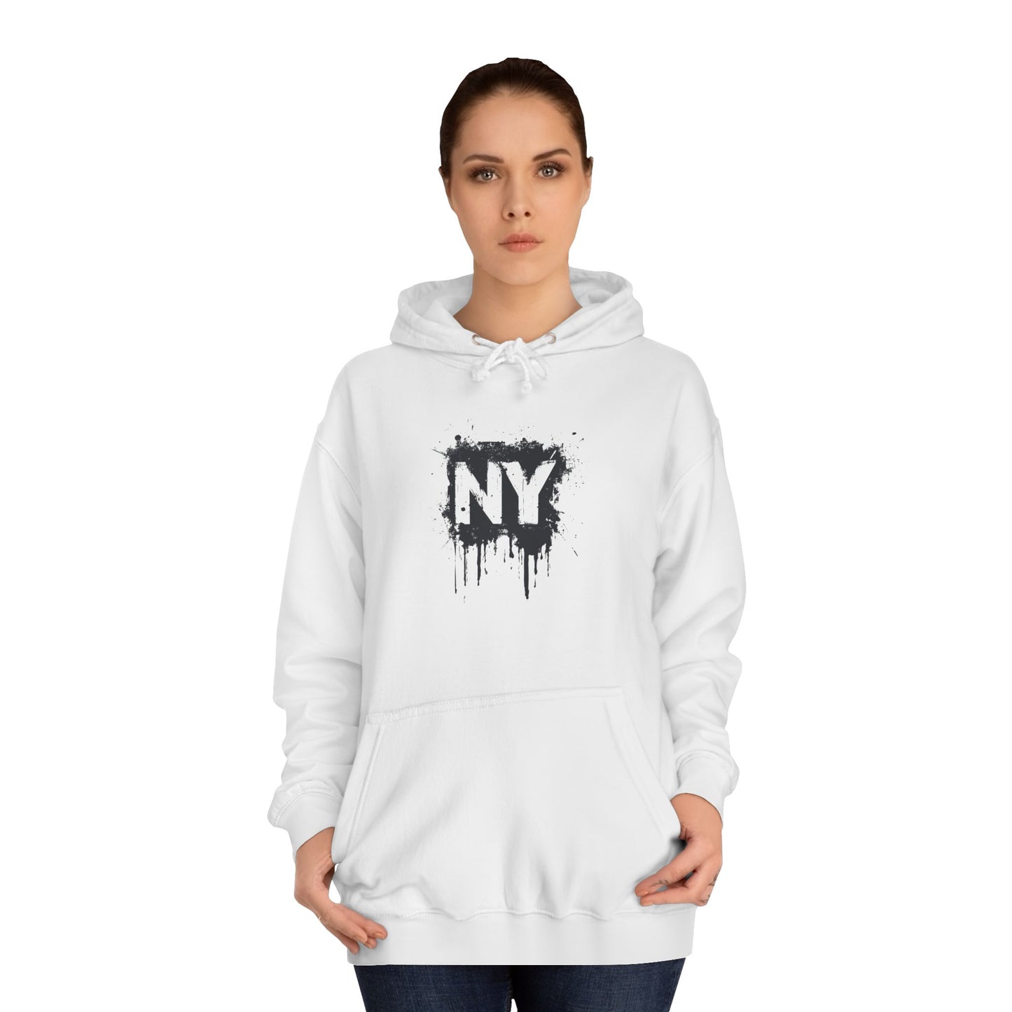 I Love NY TShirt-Inspired Unisex College Hoodie – Cozy & Stylish for Everyday Wear