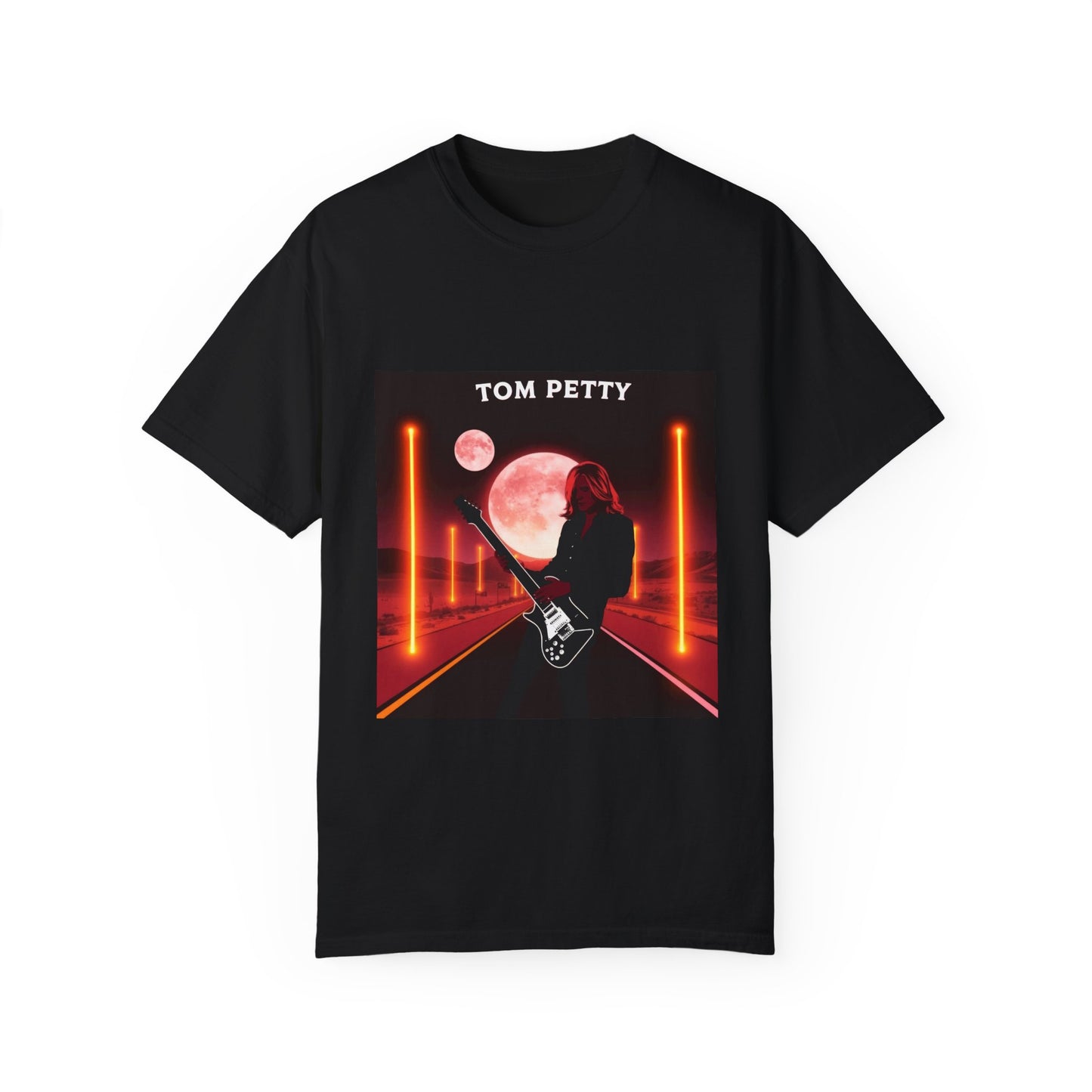 Tom Petty Tshirt Retro Tom Petty Graphic T-Shirt - Unisex Garment-Dyed Tee