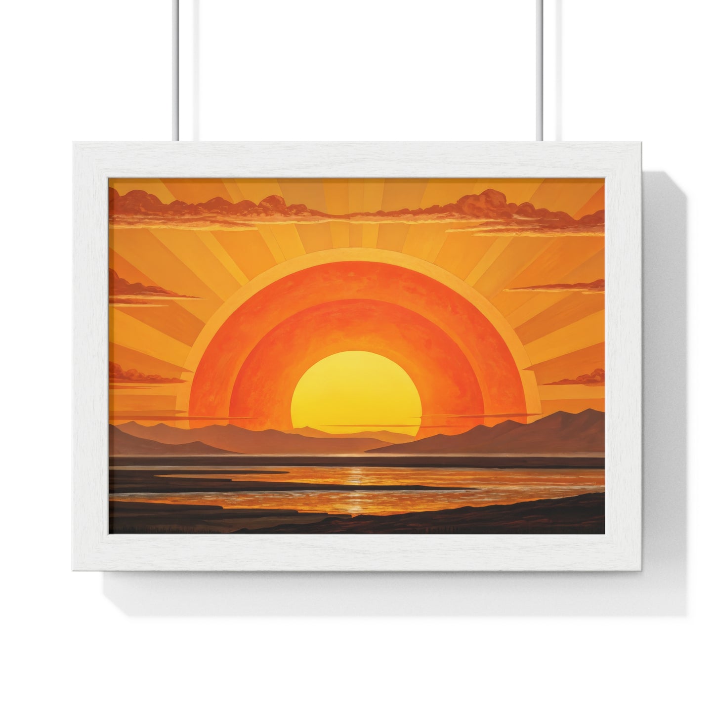 Rising Sun Painting – Vastu-Approved Wall Art for Success & Positivity