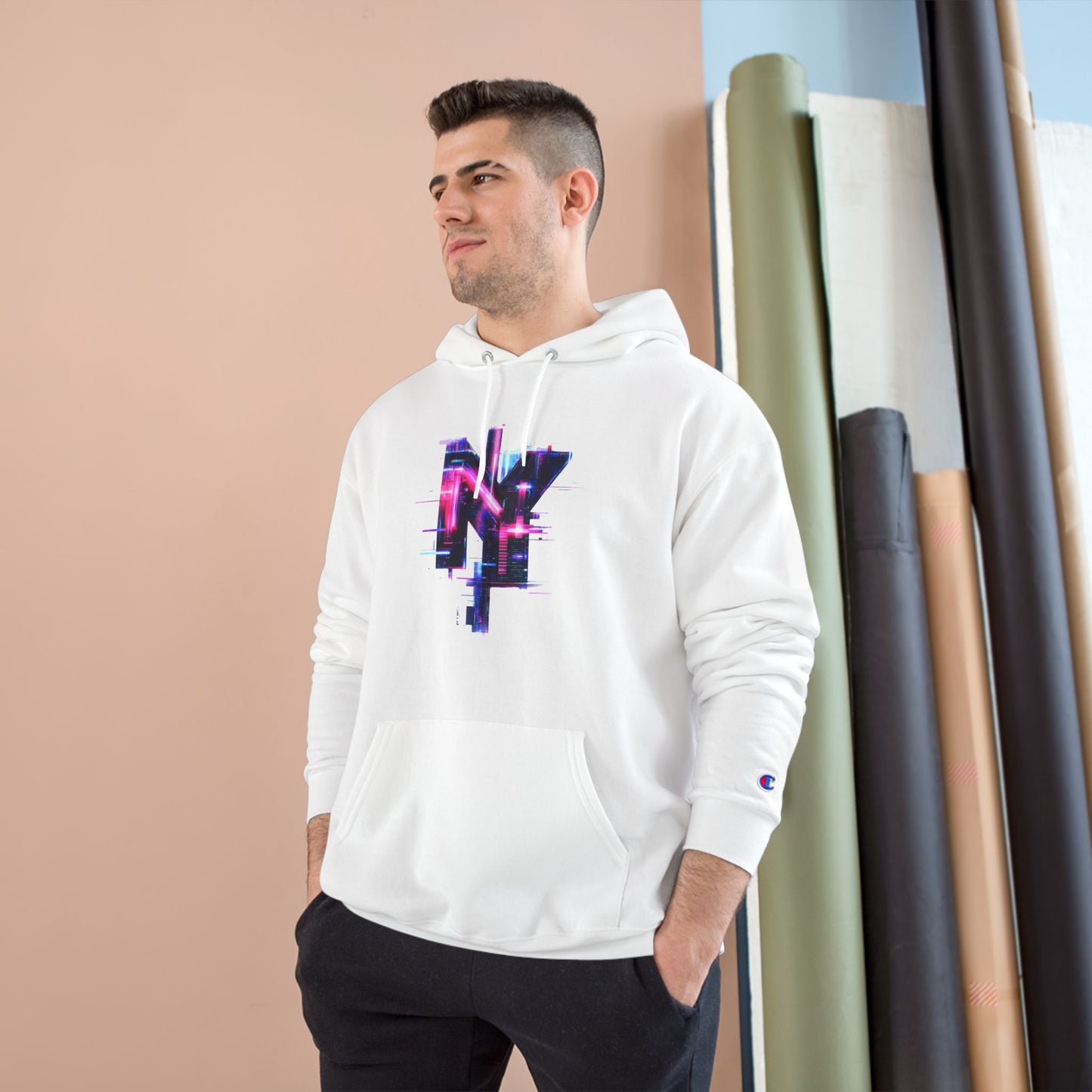 I Love NY TShirt-Inspired Urban Champion Hoodie – Cozy & Stylish Streetwear