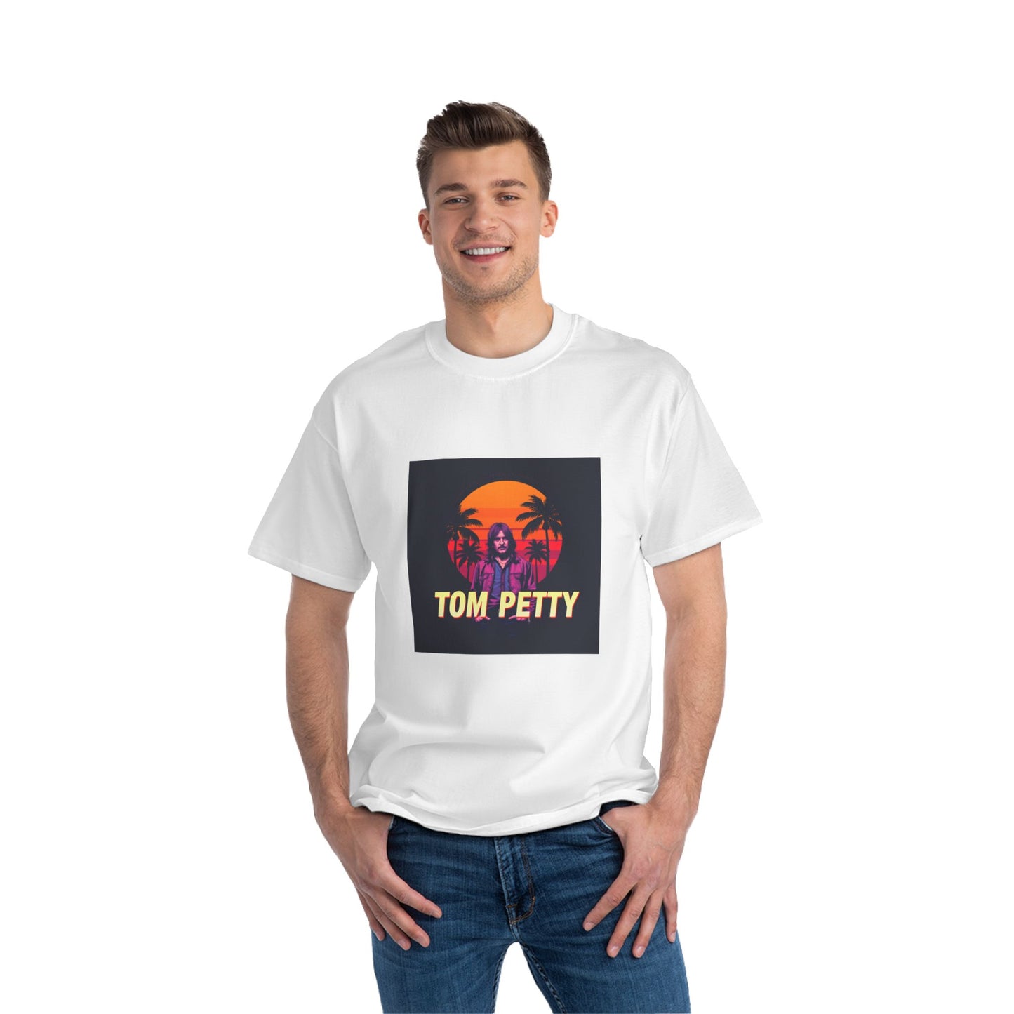 Tom Petty Tshirt Retro Tom Petty Short-Sleeve T-Shirt | Vintage Sunset Vibe