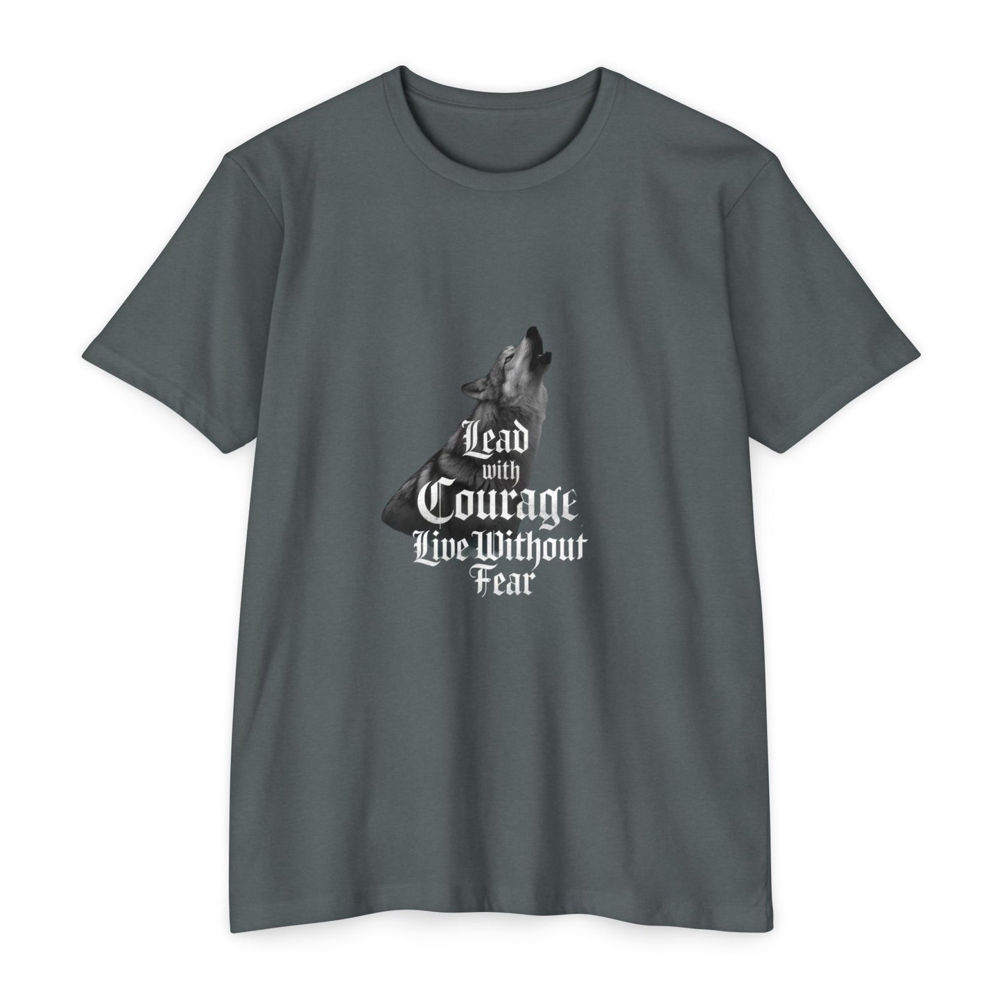 No Fear T Shirt Quotes - Courageous Spirit Unisex T-Shirt - Lead with Courage, Live Without Fear