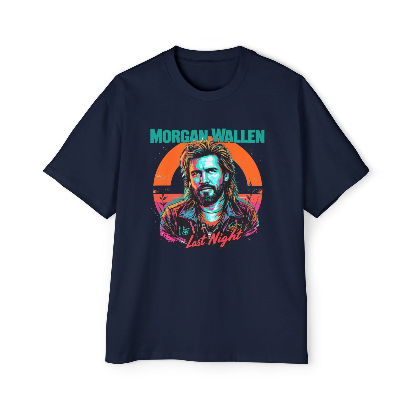 Morgan Wallen 2025 Last Night Oversized Tee for Men - Stylish Graphic Shirt for Music Lovers