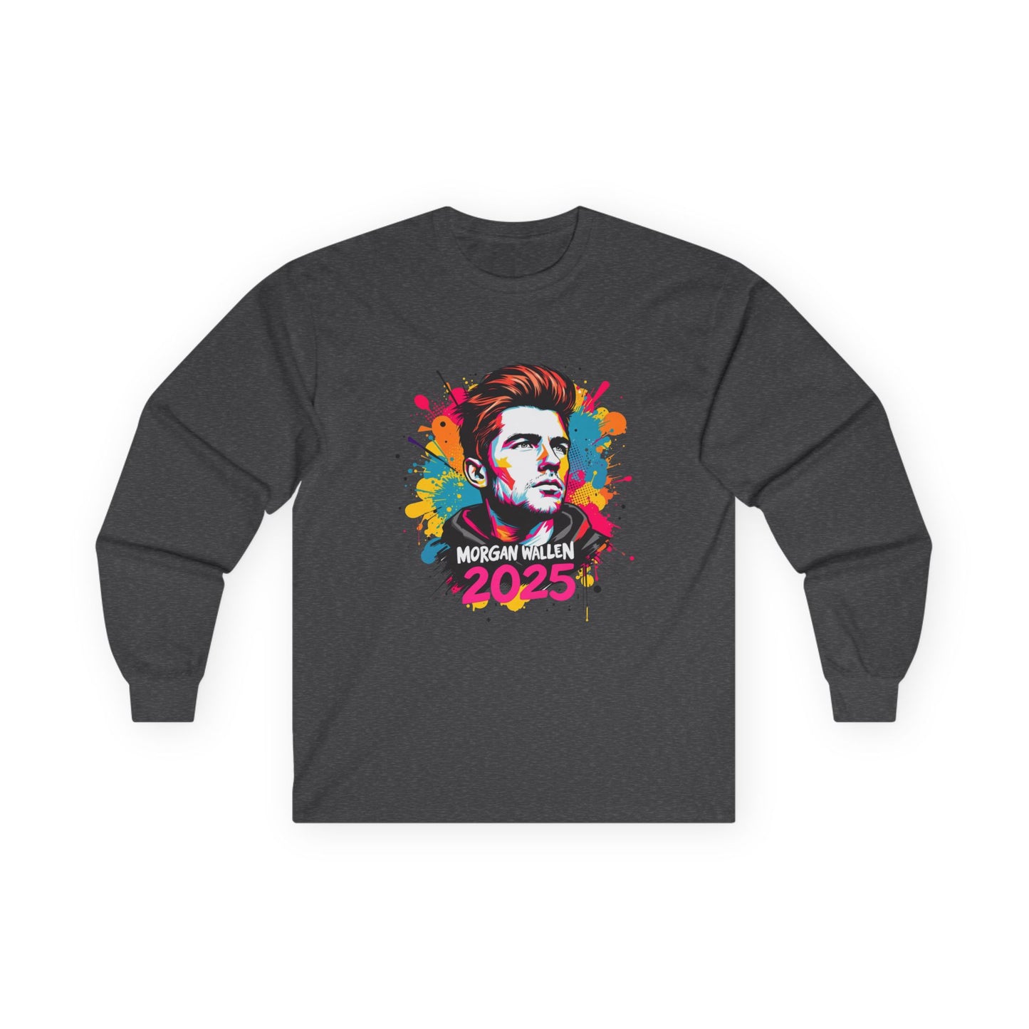 Morgan Wallen 2025 Unisex Long Sleeve Tee - Colorful Graphic Shirt for Concerts and Fans