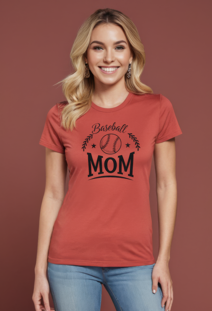 Baseball Mom T-Shirt – Casual Tee for Proud Moms