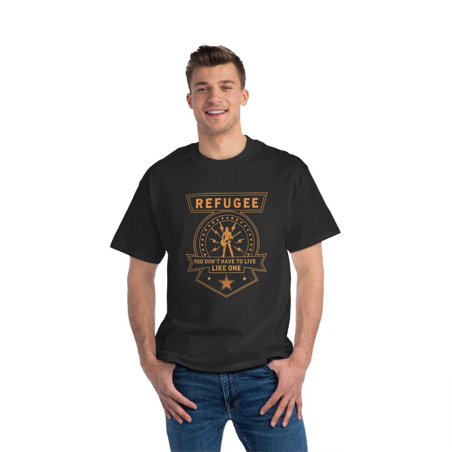 Damn the Torpedoes T-Shirt – Refugee Empowerment Tee with Bold Statement Design