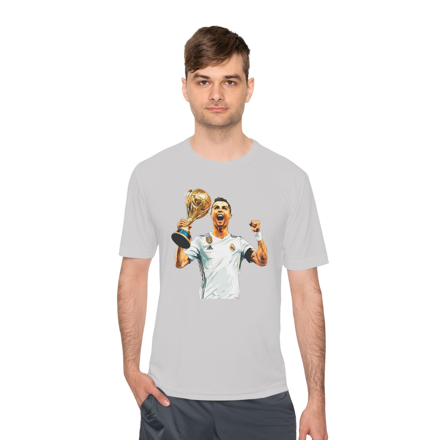 Cristiano Ronaldo Champion's Celebration Unisex Moisture Wicking Tee - Perfect for Sports Fans