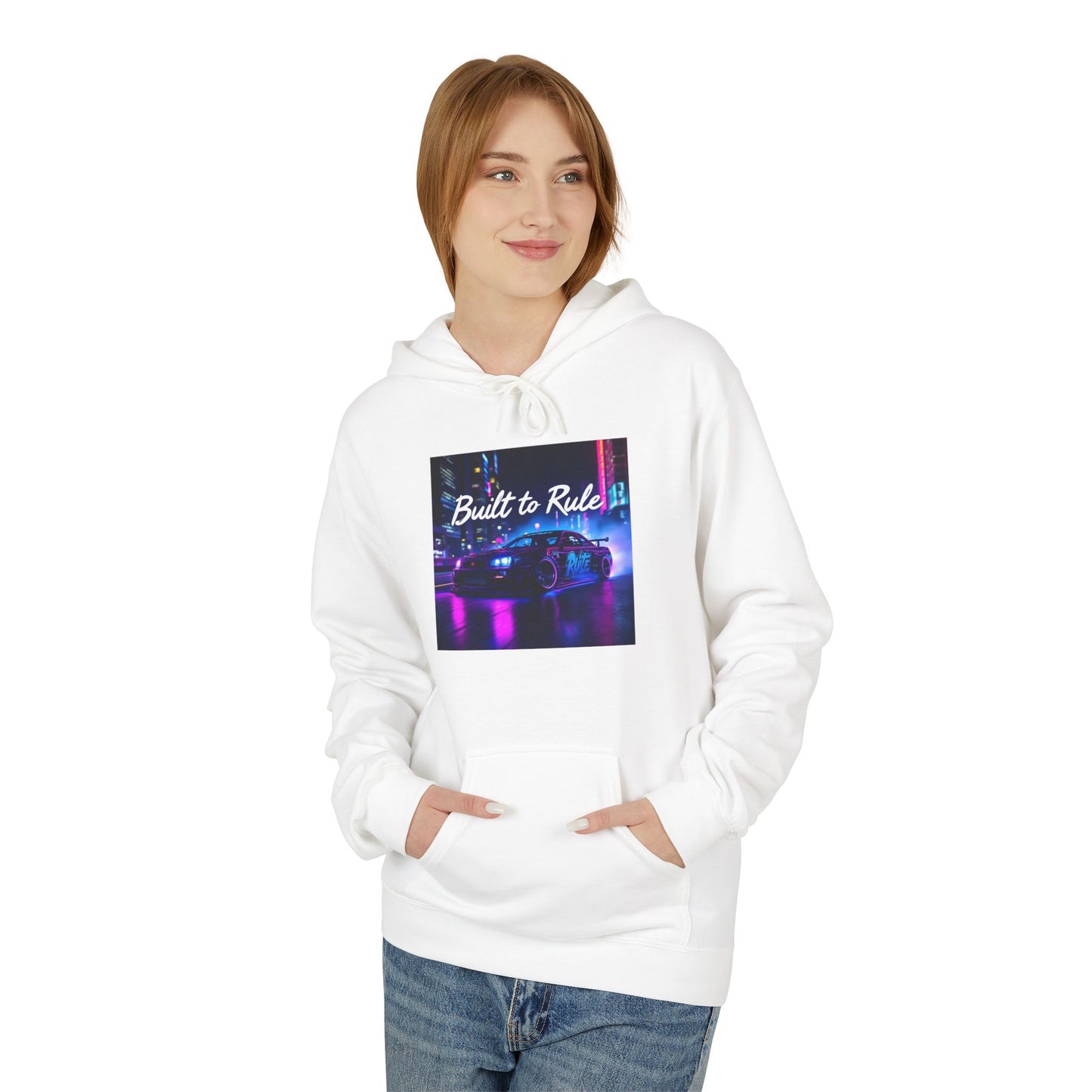 Car Hoodies Collection: Built to Rule Unisex Midweight Fleece Hoodie - Stylish and Comfortable for Everyday Wear