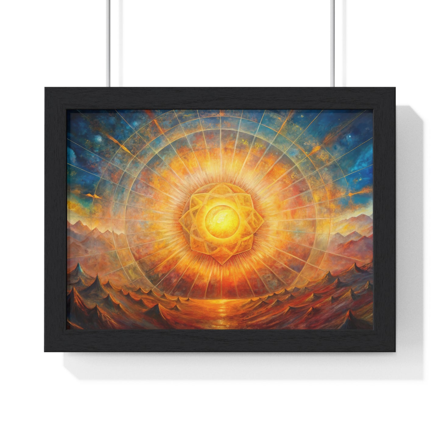 Rising Sun Painting – Vastu Wall Art for Prosperity & Positive Energy