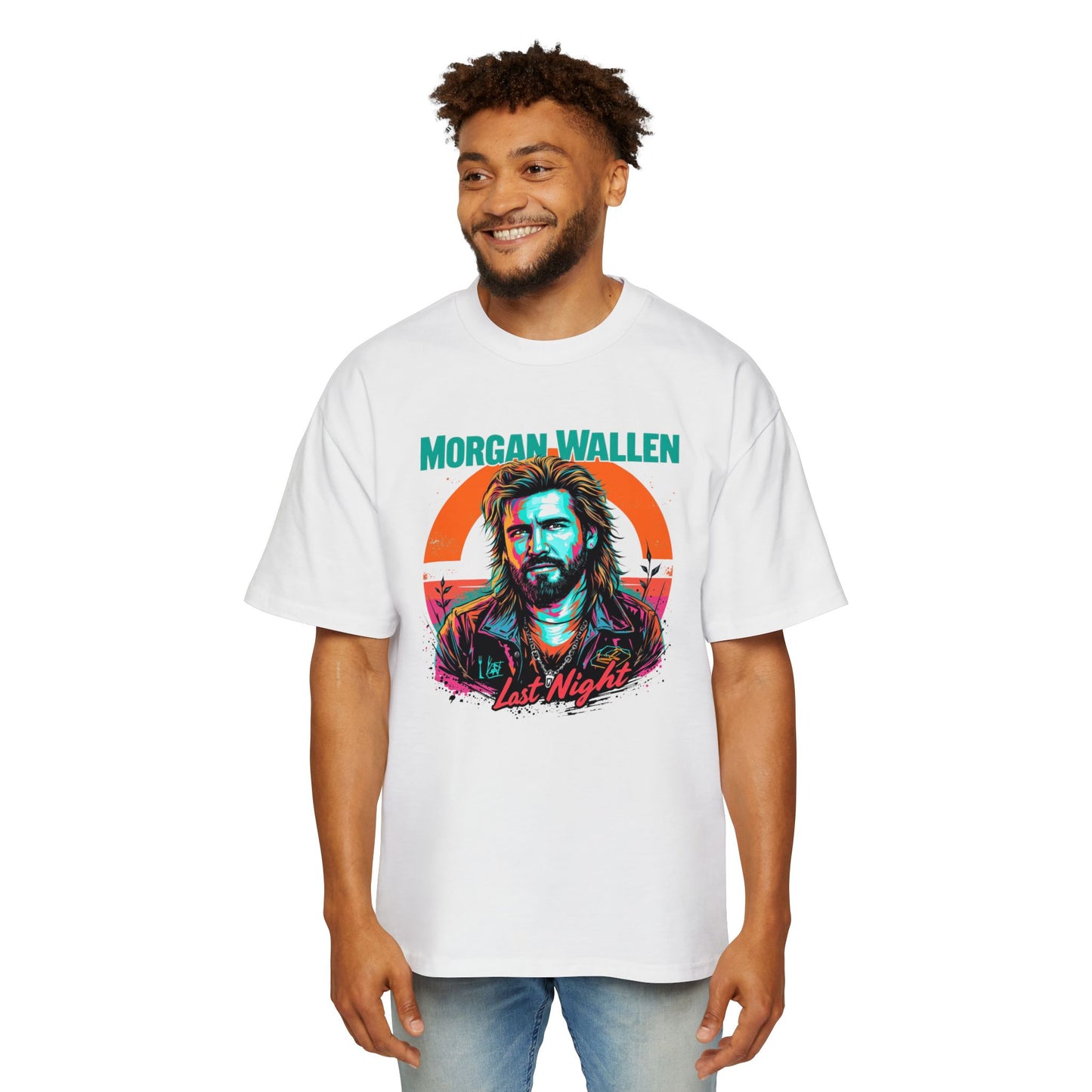 Morgan Wallen 2025 Last Night Oversized Tee for Men - Stylish Graphic Shirt for Music Lovers