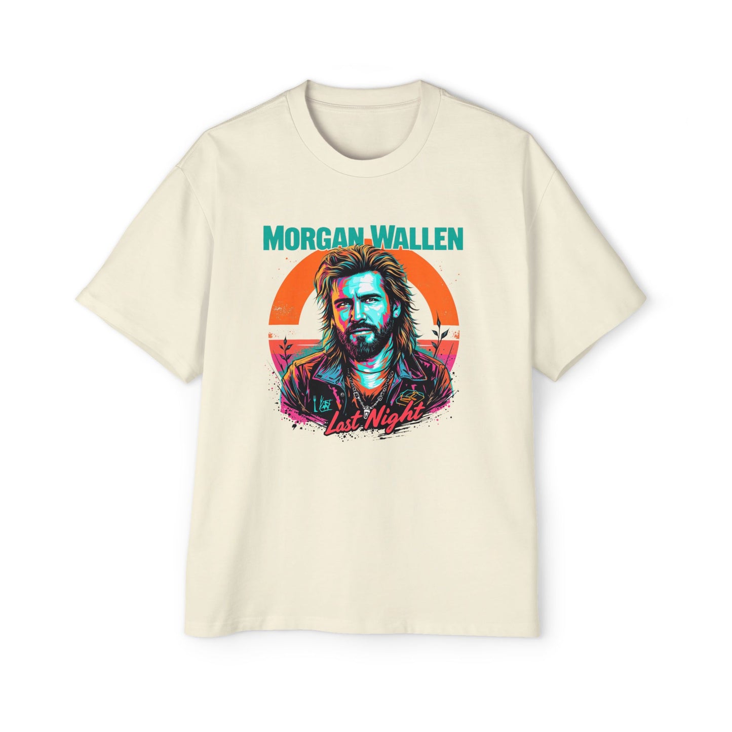 Morgan Wallen 2025 Last Night Oversized Tee for Men - Stylish Graphic Shirt for Music Lovers