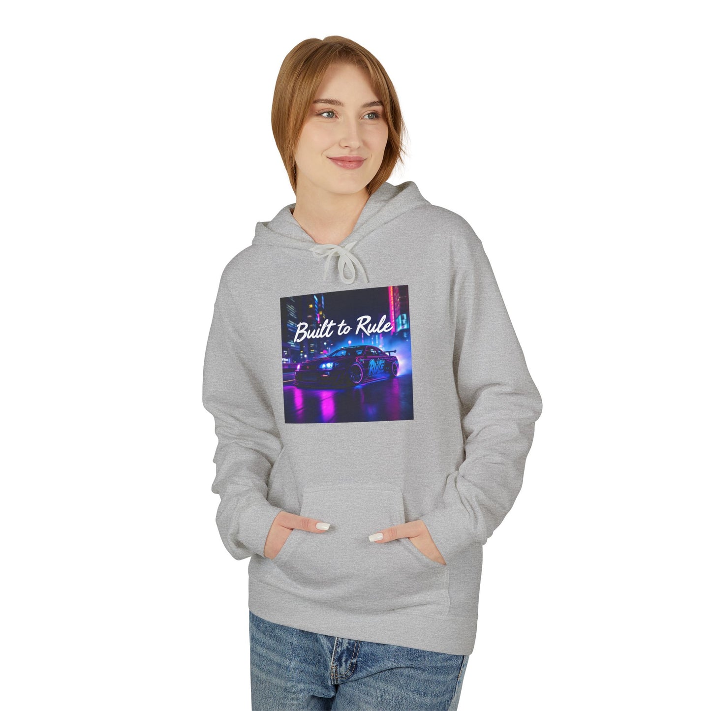 Car Hoodies Collection: Built to Rule Unisex Midweight Fleece Hoodie - Stylish and Comfortable for Everyday Wear