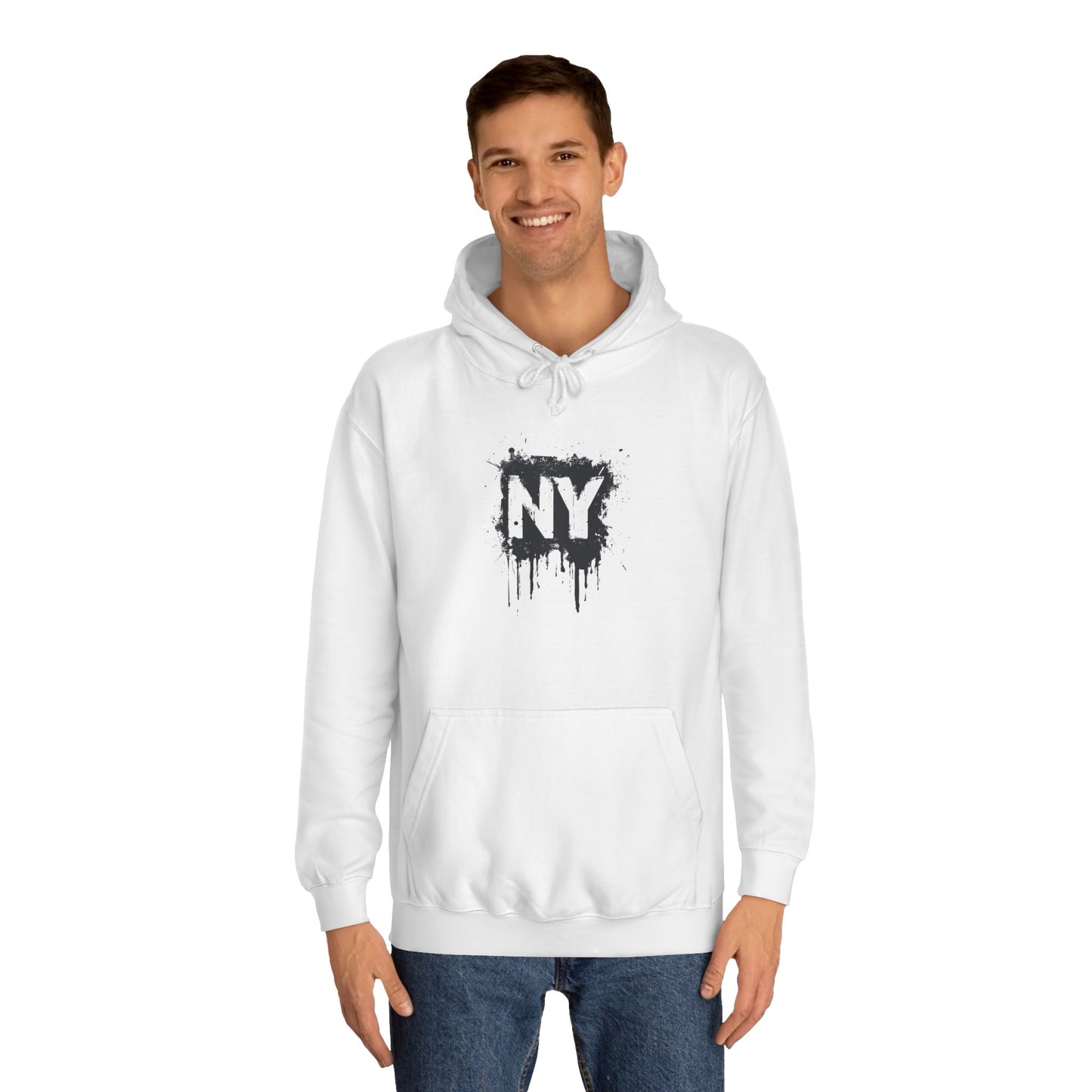 I Love NY TShirt-Inspired Unisex College Hoodie – Cozy & Stylish for Everyday Wear