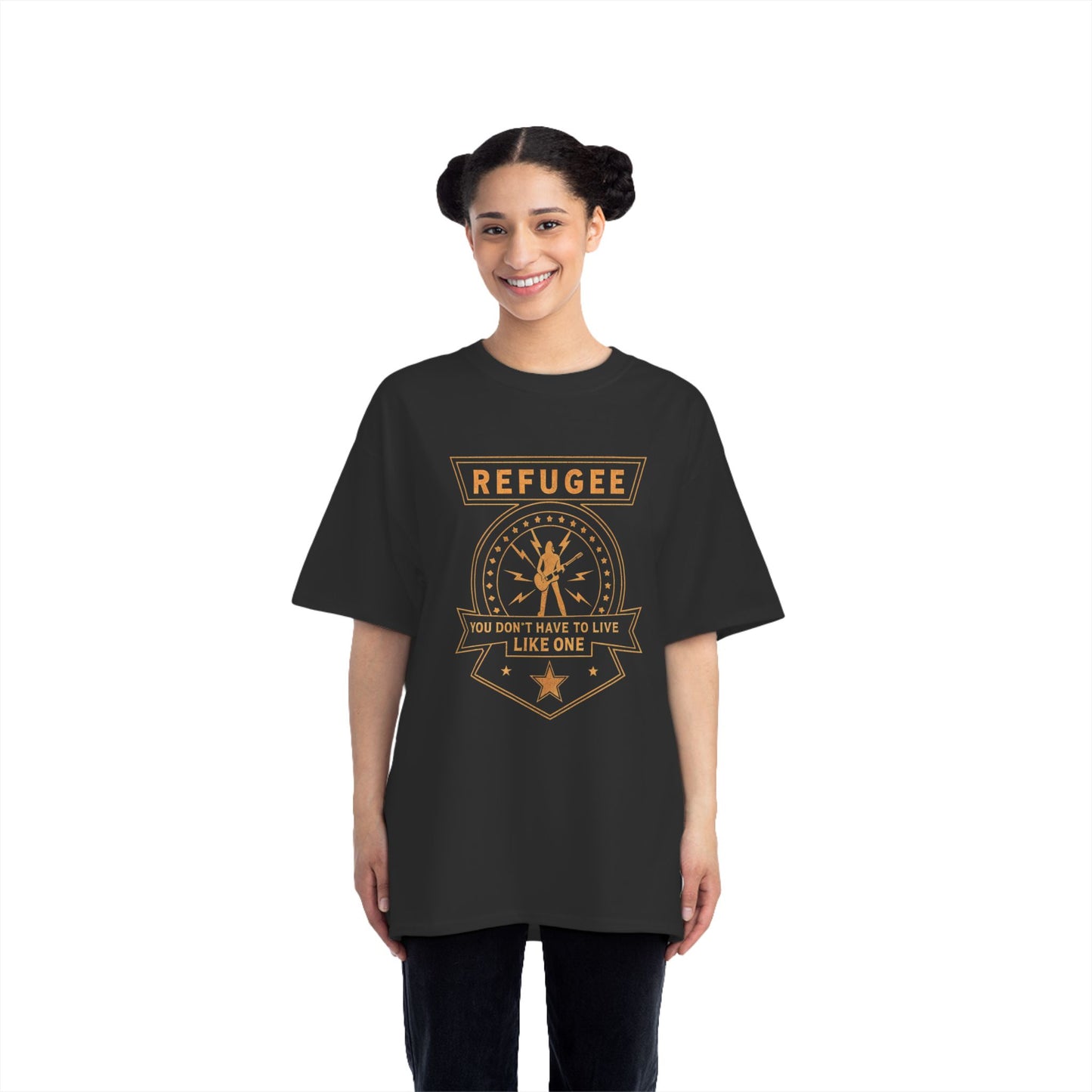 Damn the Torpedoes T-Shirt – Refugee Empowerment Tee with Bold Statement Design