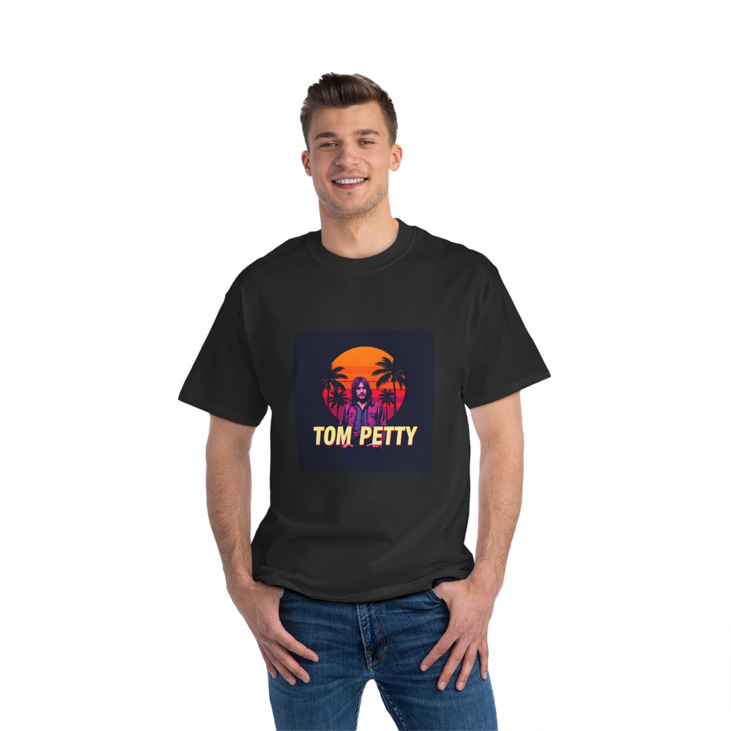 Tom Petty Tshirt Retro Tom Petty Short-Sleeve T-Shirt | Vintage Sunset Vibe