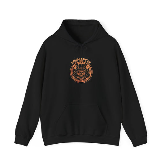 Horror Style Hoodie – Undead Samurai Unisex Heavy Blend™ Sweatshirt for Dark & Edgy Fashion