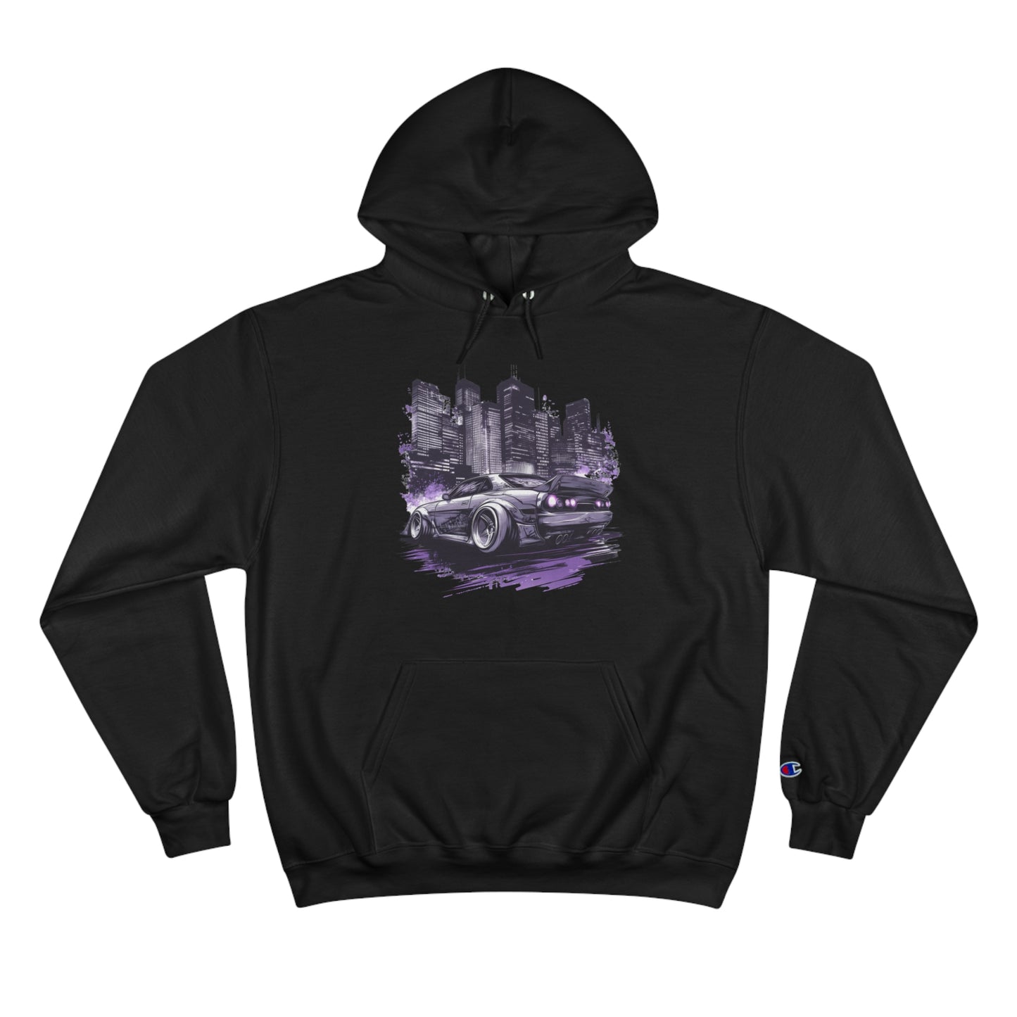 Car Hoodies Collection: Urban Street Art Champion Hoodie - Stylish Car Design for Auto Enthusiasts