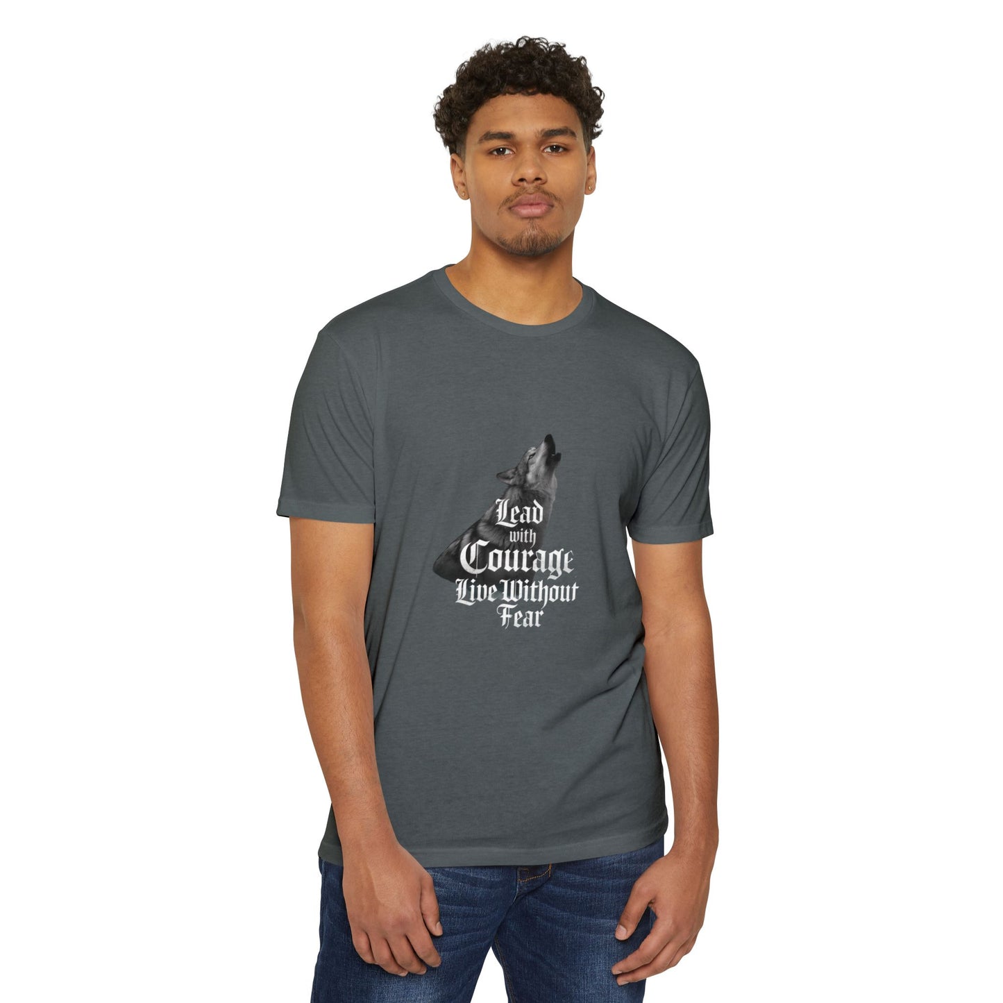 No Fear T Shirt Quotes - Courageous Spirit Unisex T-Shirt - Lead with Courage, Live Without Fear