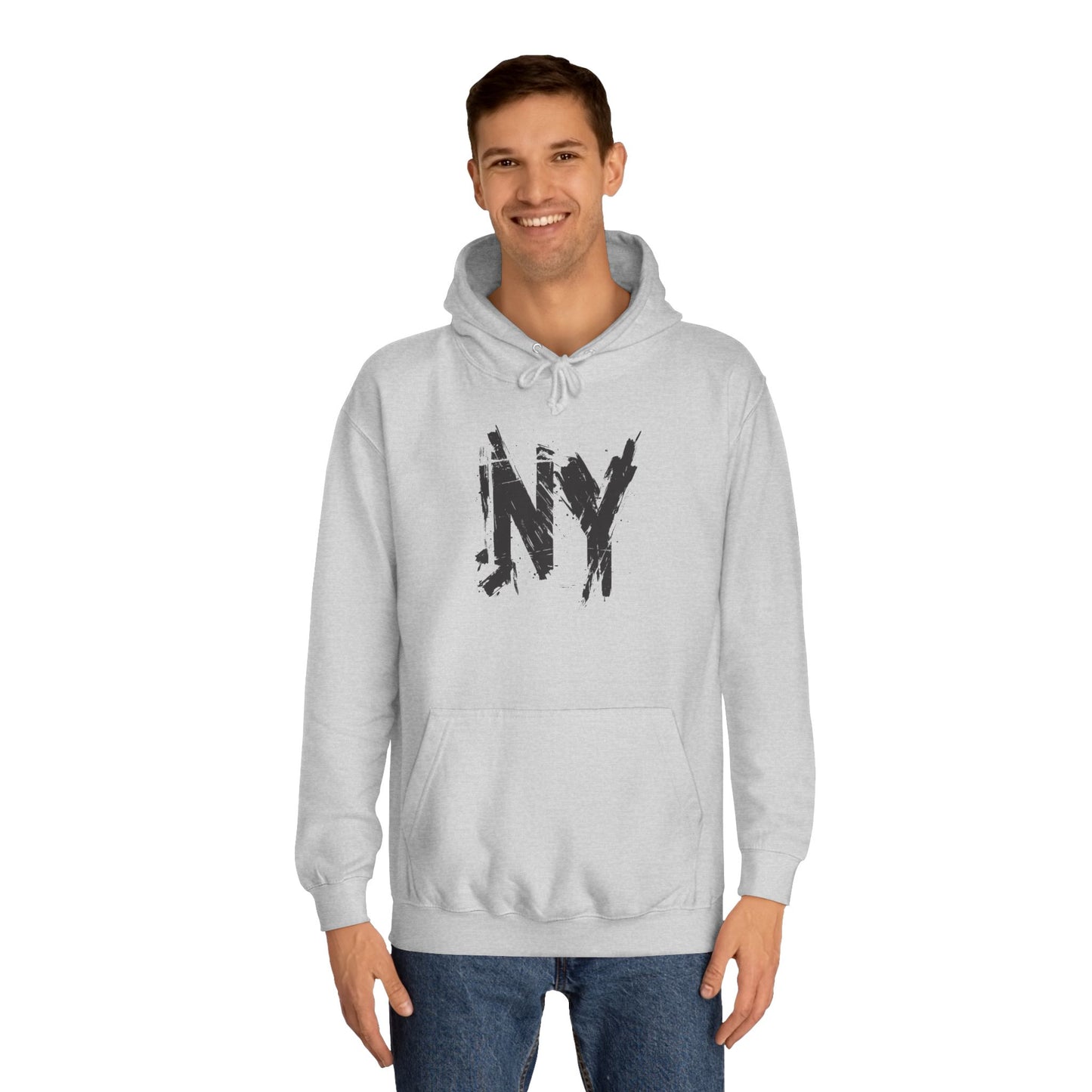 I Love NY TShirt-Inspired Unisex College Hoodie – The Perfect Blend of Style & Comfort